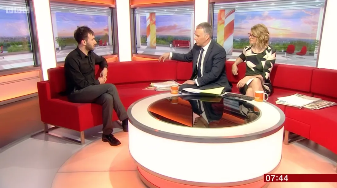 Photo from the BBC Breakfast programme