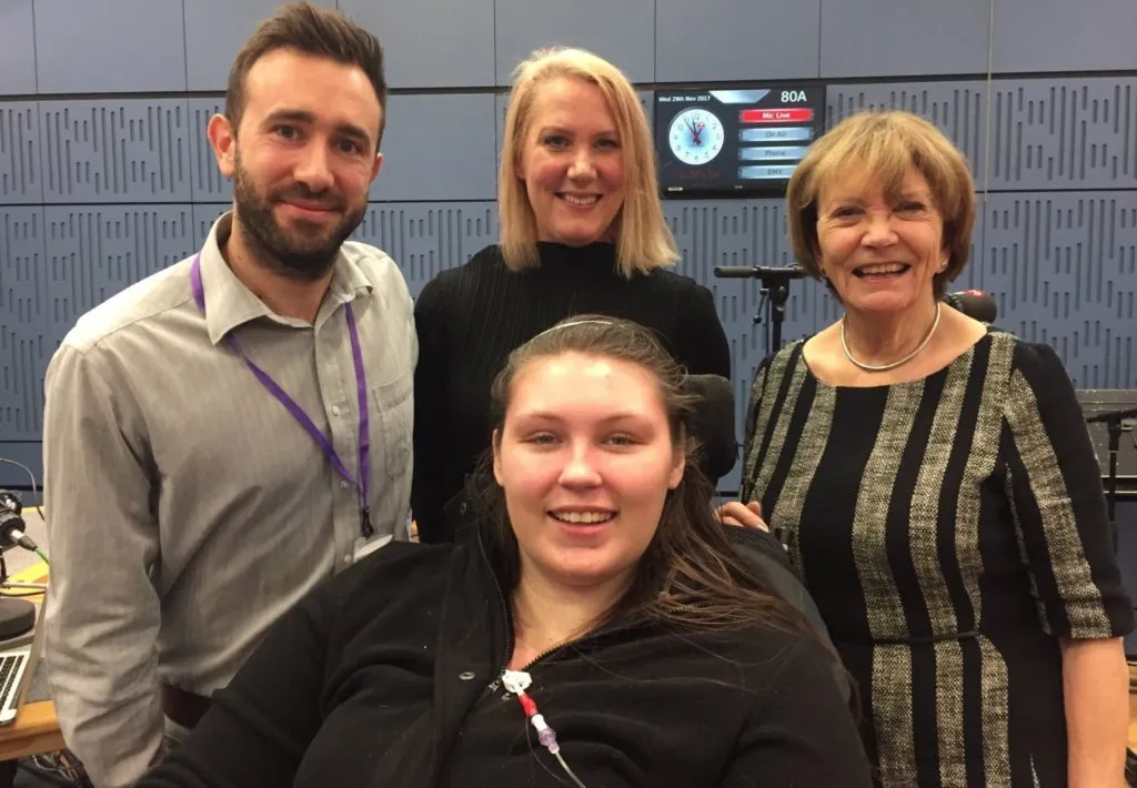 Photo from BBC Radio 4's studio after speaking on Joan Bakewell's 'We Need To Talk About Death